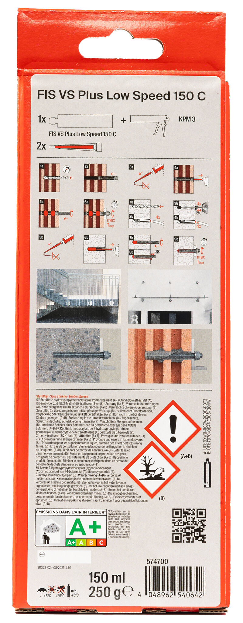 Verpackung: "fischer Schwerlast-Befestigungsset Ankerstange M8"