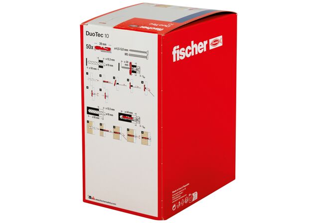 Packaging: "fischer DuoTec 10 Βύσμα για λεπτότοιχα υλικά"