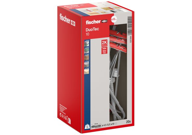 Verpackung: "fischer DuoTec 10"