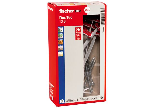 Packaging: "fischer DuoTec 10 S Βύσμα/βίδα για λεπτότοιχα υλικά"