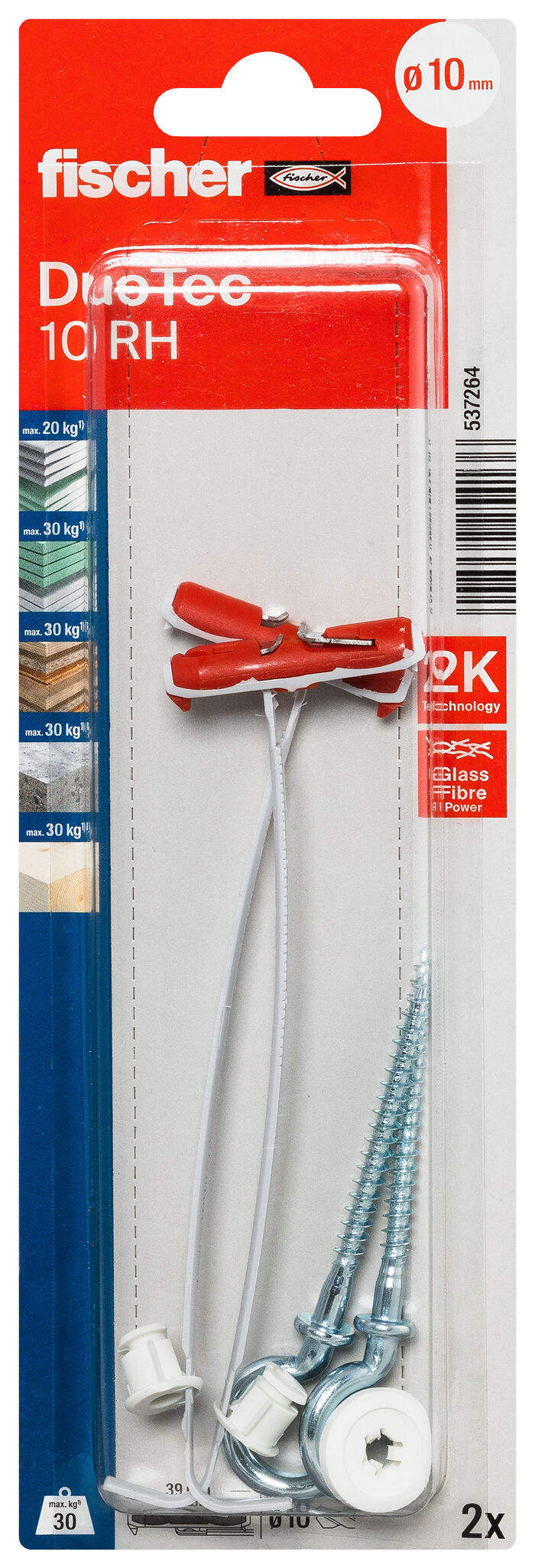 Packaging: "Blister Tacos DuoTec 10 con hembrilla abierta - 2uds."