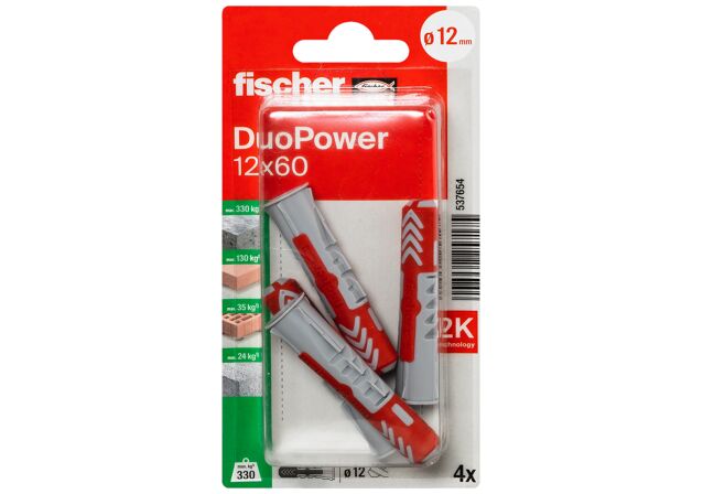 Packaging: "fischer DuoPower 12x60"