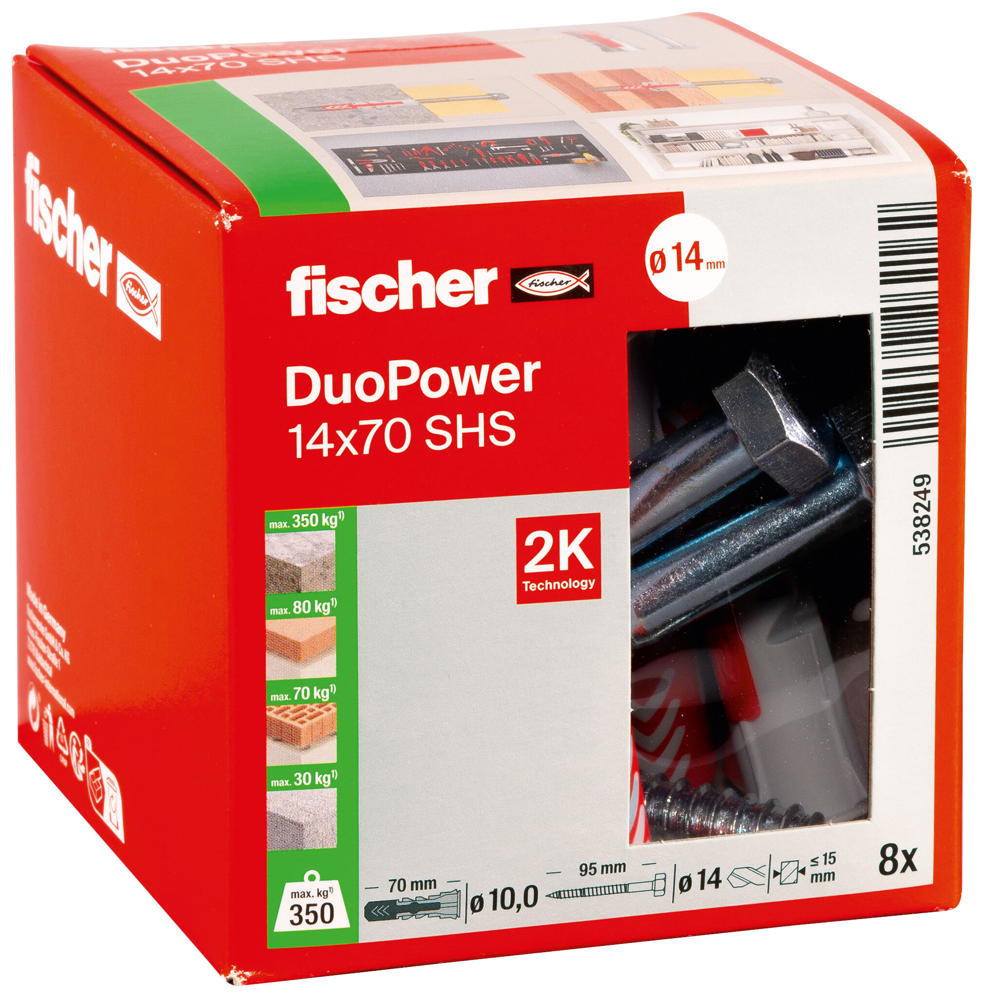 Packaging: "Дюбель DuoPower 14 x 70 S"