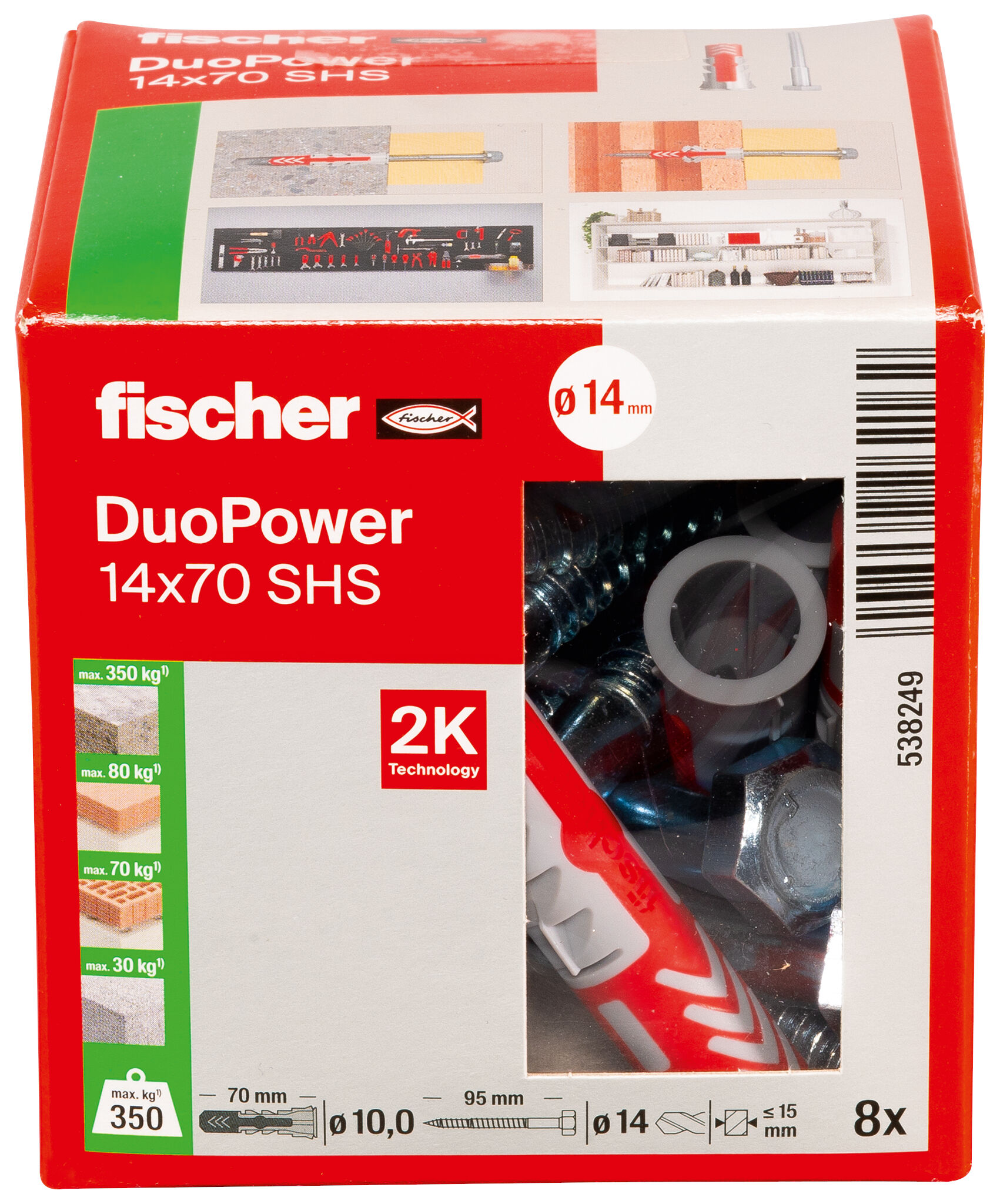 Packaging: "Дюбель DuoPower 14 x 70 S"