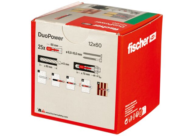 Packaging: "fischer DuoPower 12x60"