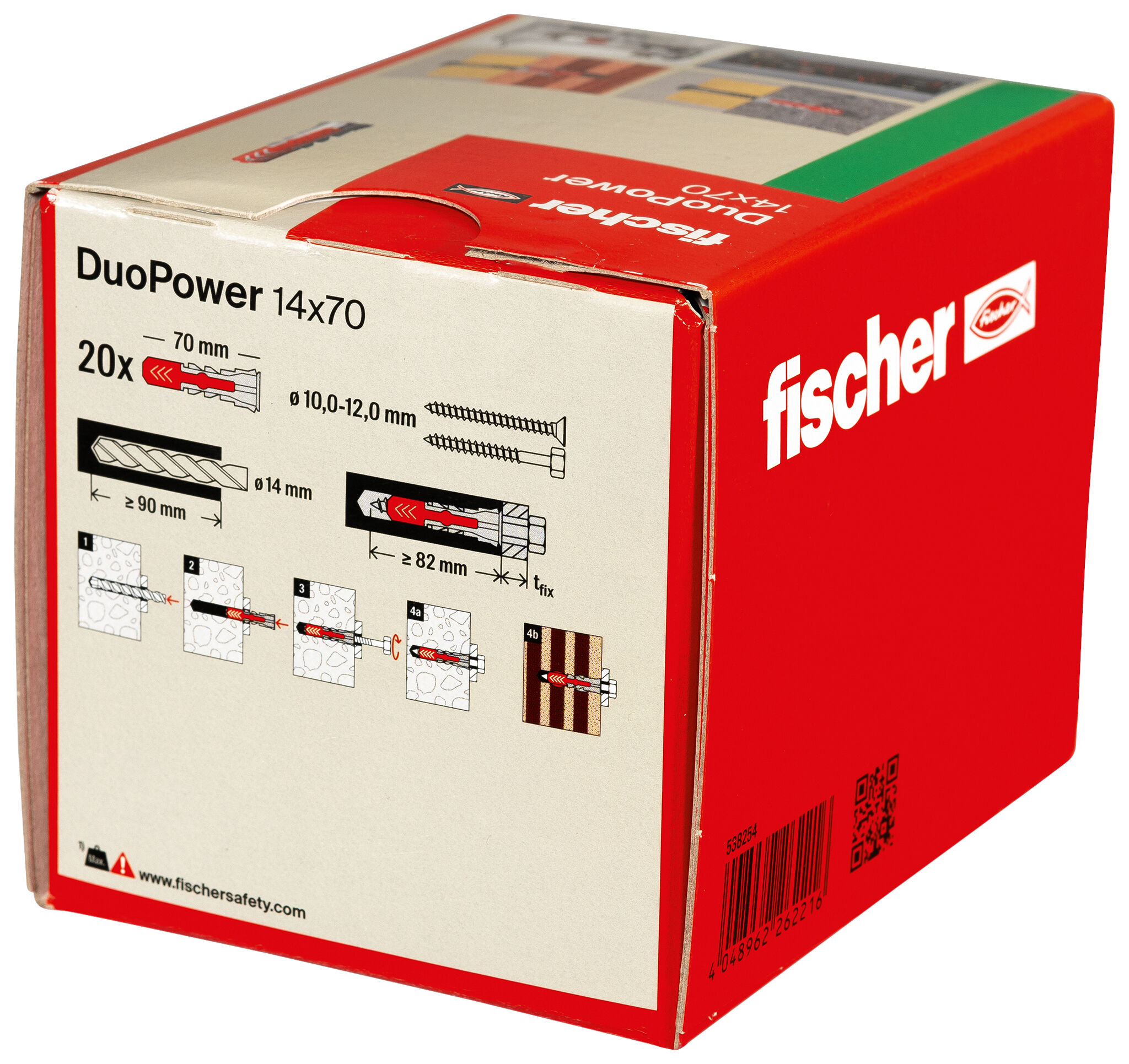 Verpackung: "fischer DuoPower 14 x 70"