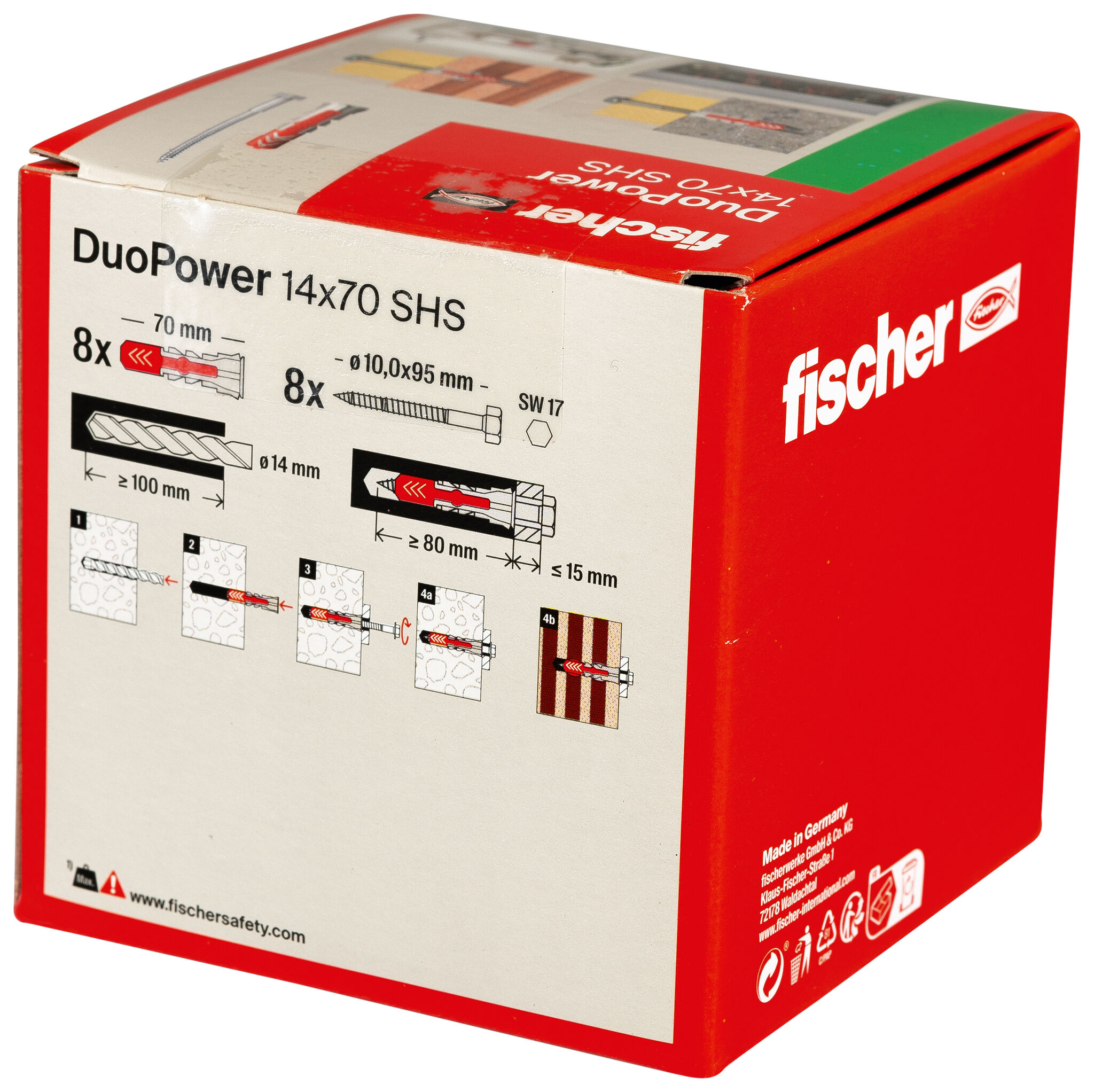 Verpackung: "fischer DuoPower 14 x 70 S"