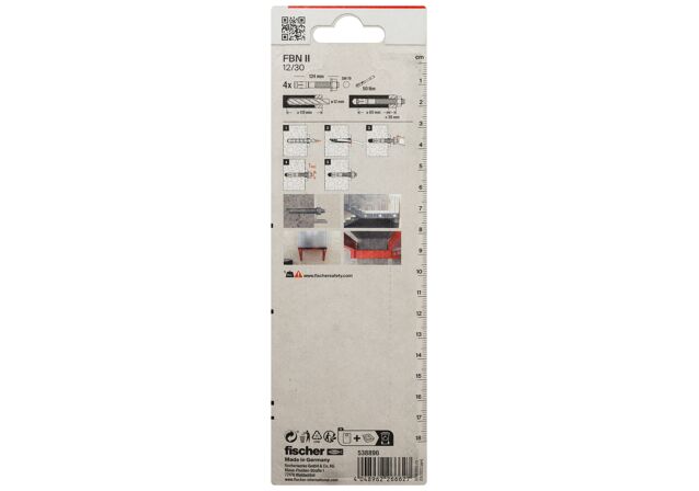 Packaging: "Goujon d'ancrage FBN II 12/30 K NV"
