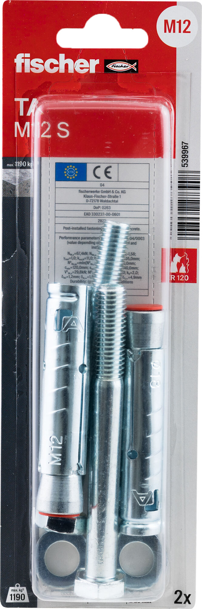 Boîte de 50 chevilles à douille - TA M6 S/10 - Acier - Avec vis | Bricoman Boîte de 50 chevilles à douille - TA M6 S/10 - Acier - Avec vis | Bricoman