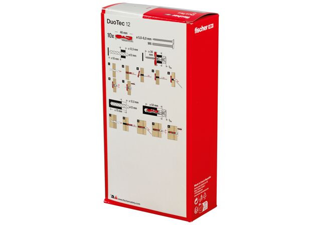 Packaging: "fischer DuoTec 12 Βύσμα για λεπτότοιχα υλικά"
