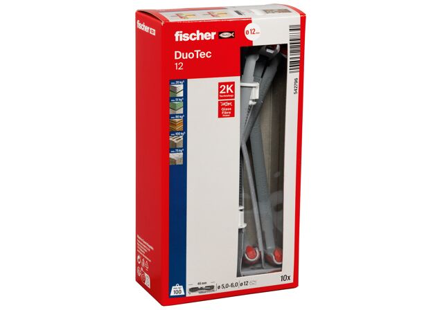Packaging: "fischer DuoTec 12 Βύσμα για λεπτότοιχα υλικά"