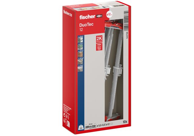 Packaging: "fischer DuoTec 12 Βύσμα για λεπτότοιχα υλικά"