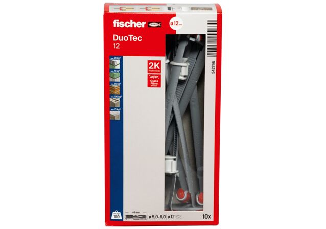 Packaging: "fischer DuoTec 12 Βύσμα για λεπτότοιχα υλικά"