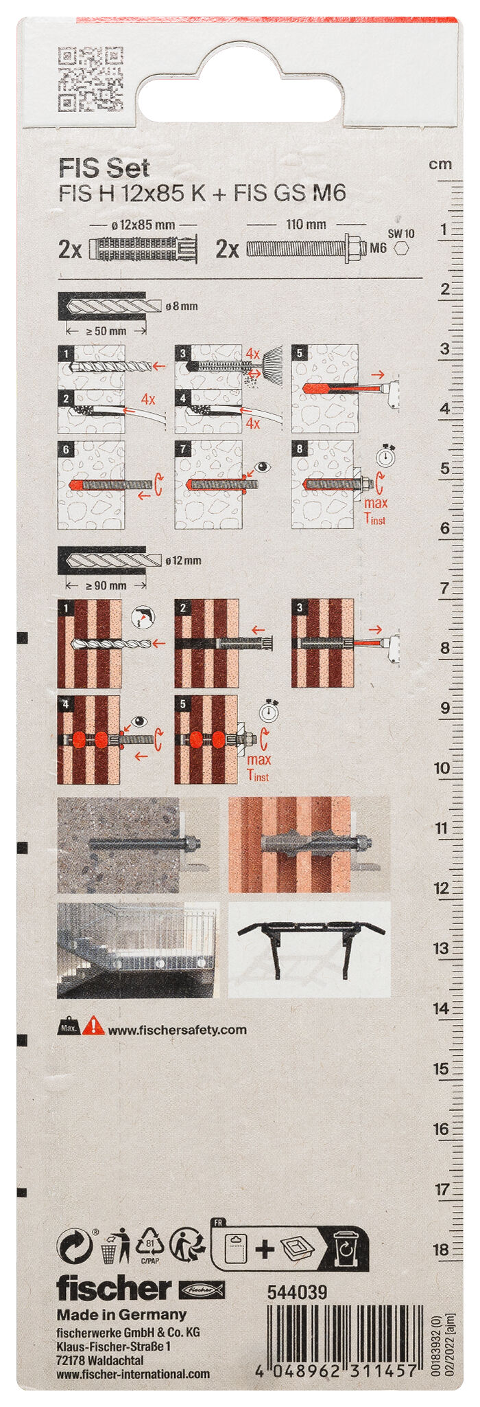 Verpackung: "fischer FIS Set M6"