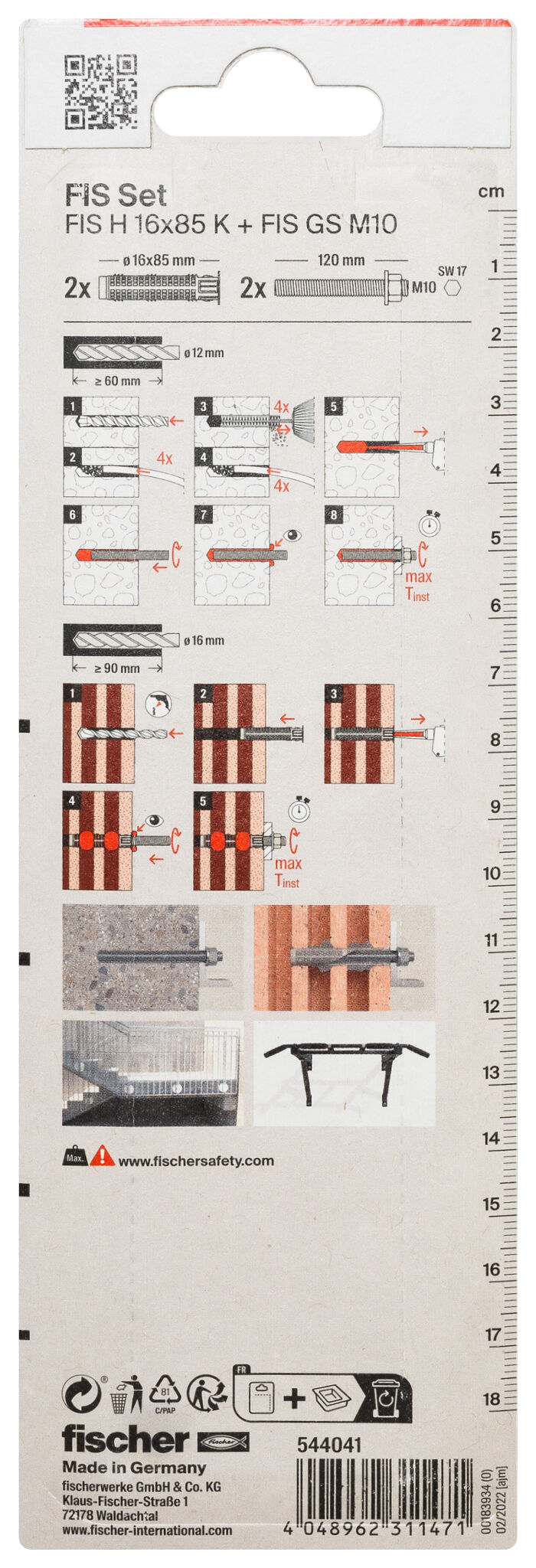 Verpackung: "fischer FIS Set M10"