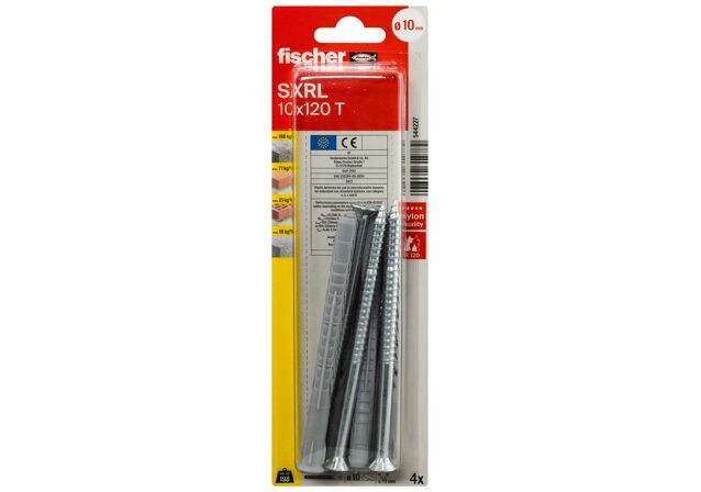 Packaging: "fischer Frame fixing SXRL 10 x 120 T zinc-plated steel"