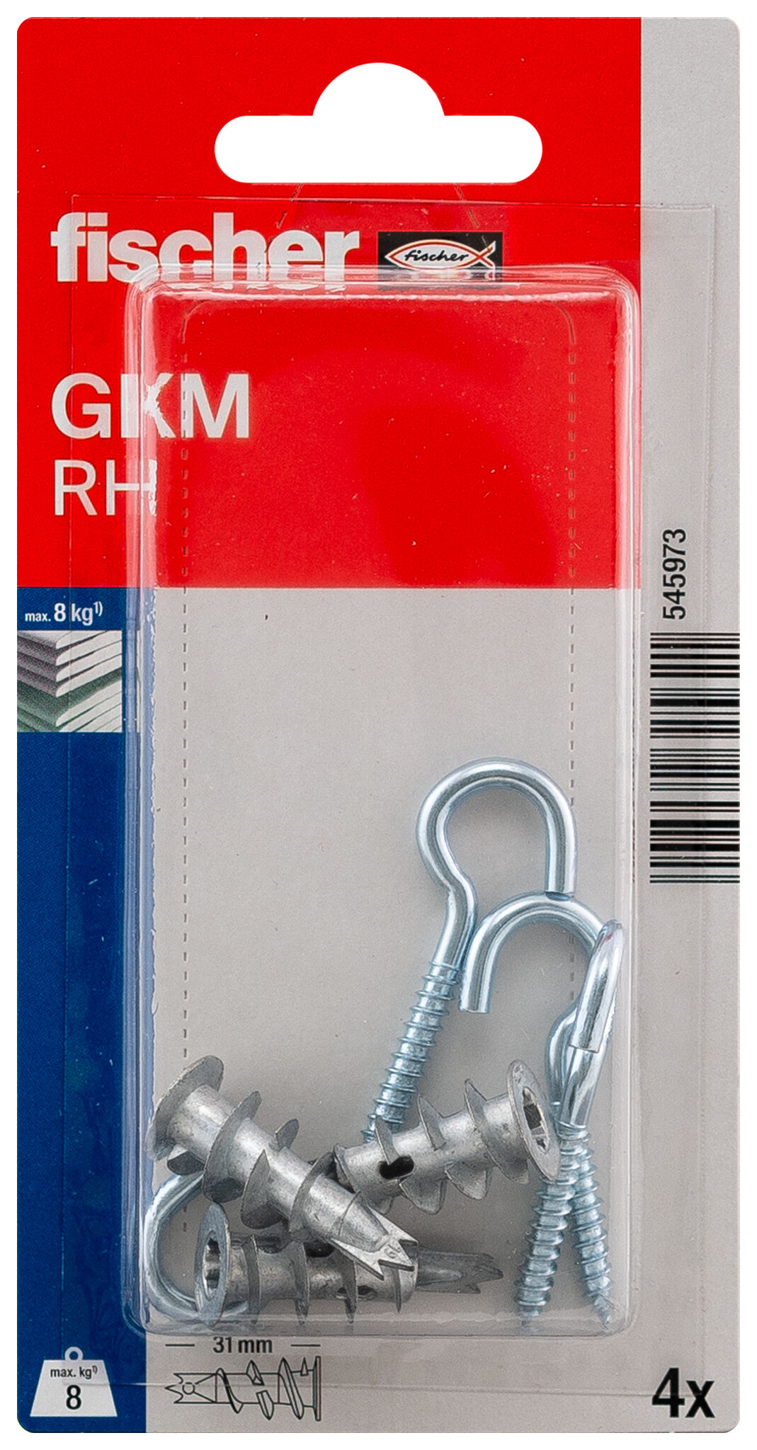 Packaging: "fischer Plasterboard fixing metal GKM K"