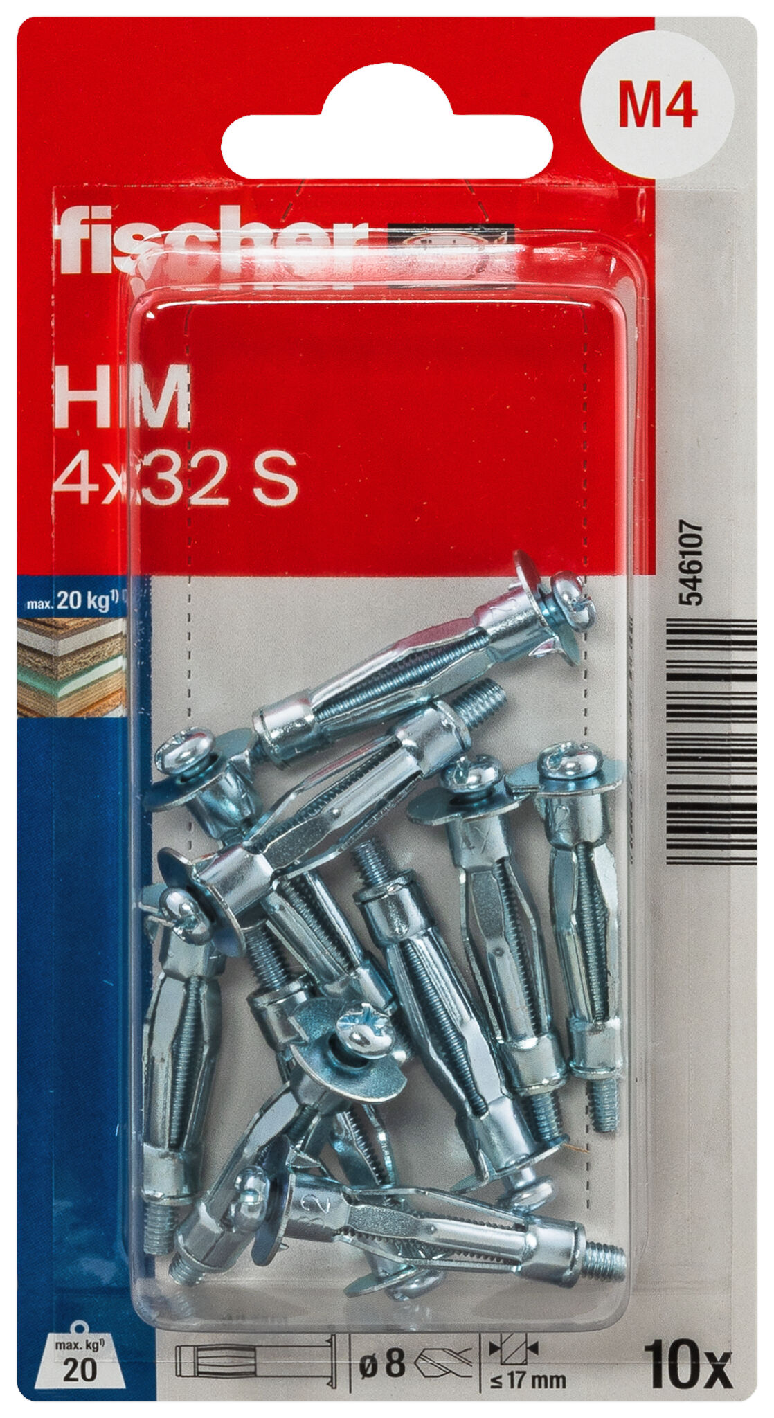 Packaging: "fischer HM 4 x 32 S BP K NV"