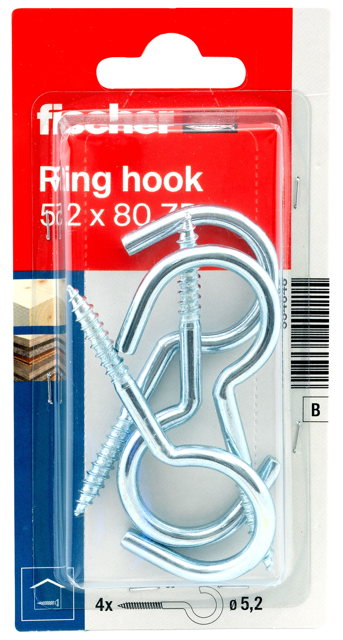 Packaging: "Skruekrok 4,2x80 elz"