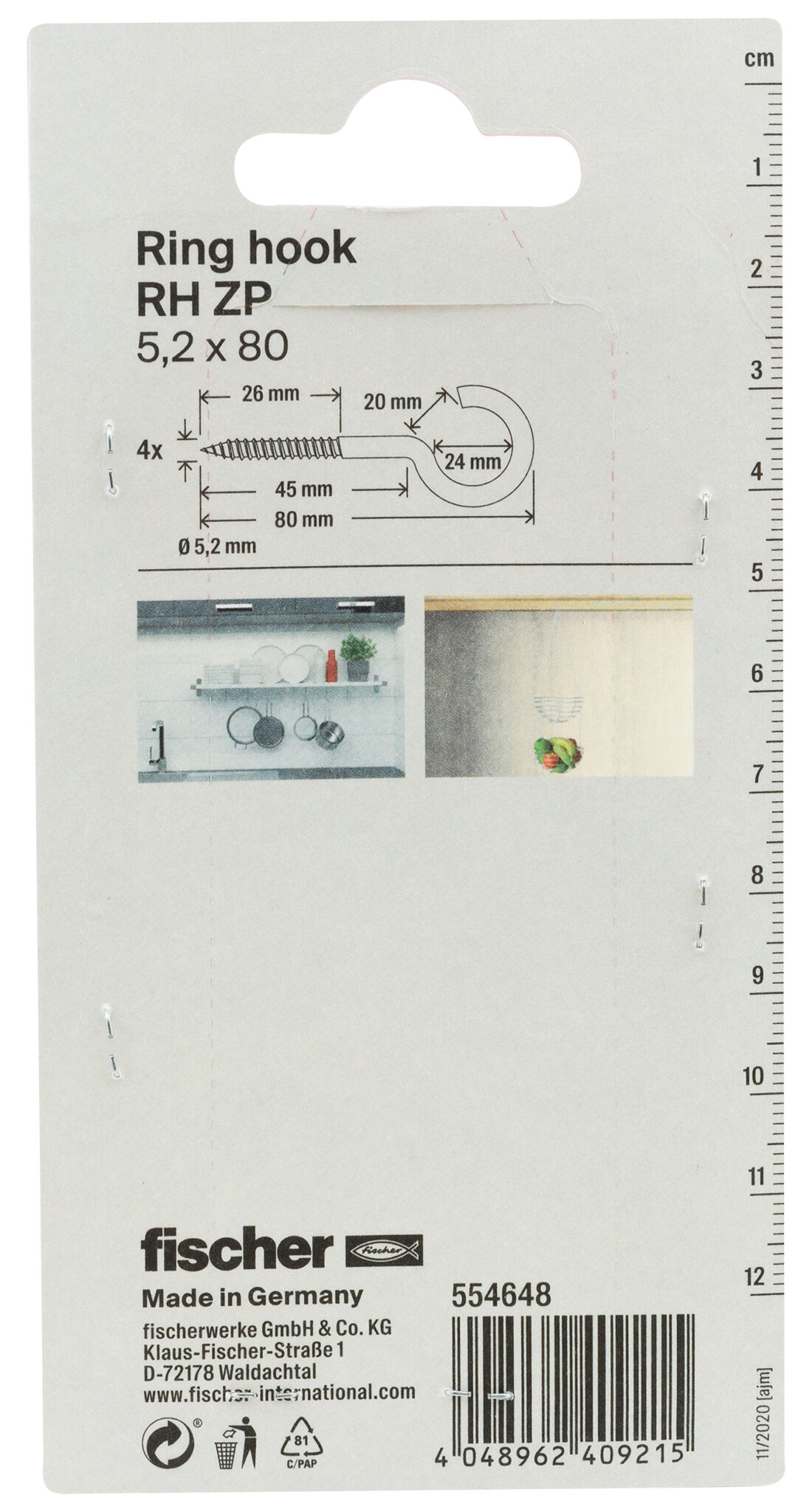 Packaging: "Skruekrok 4,2x80 elz"