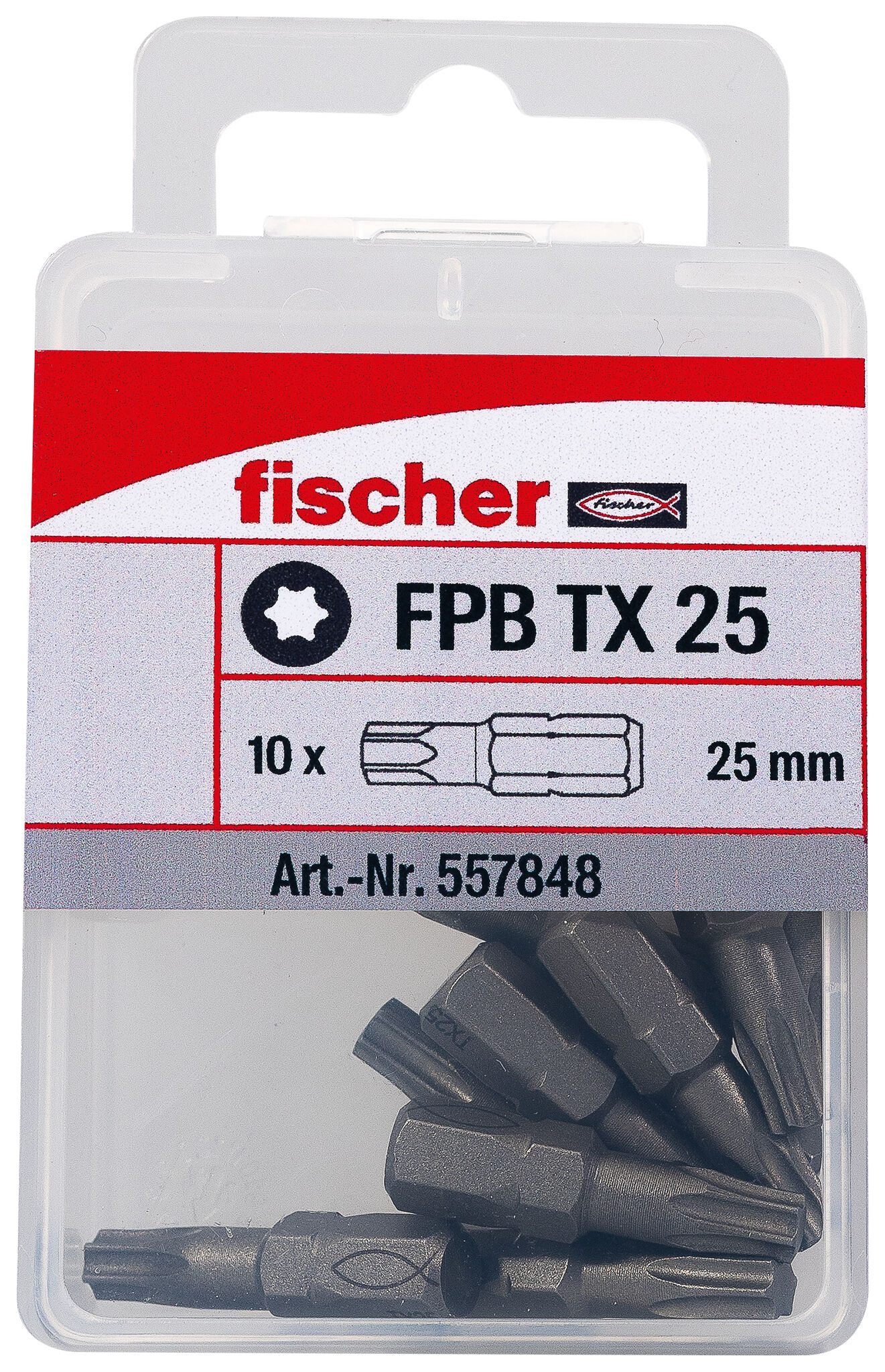 Verpackung: "fischer ProfiBit FPB TX25 (10er Pack)"