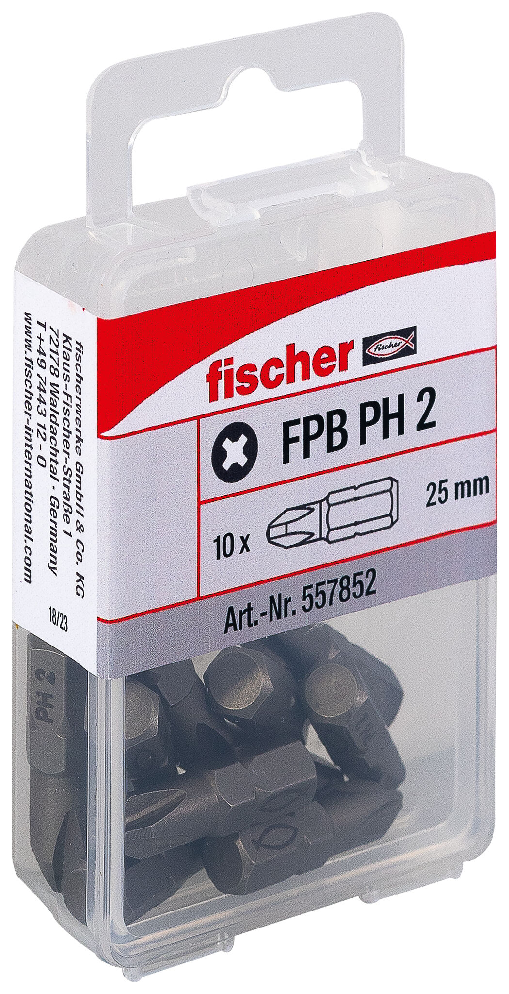Verpackung: "fischer ProfiBit FPB PH2 (10er Pack)"