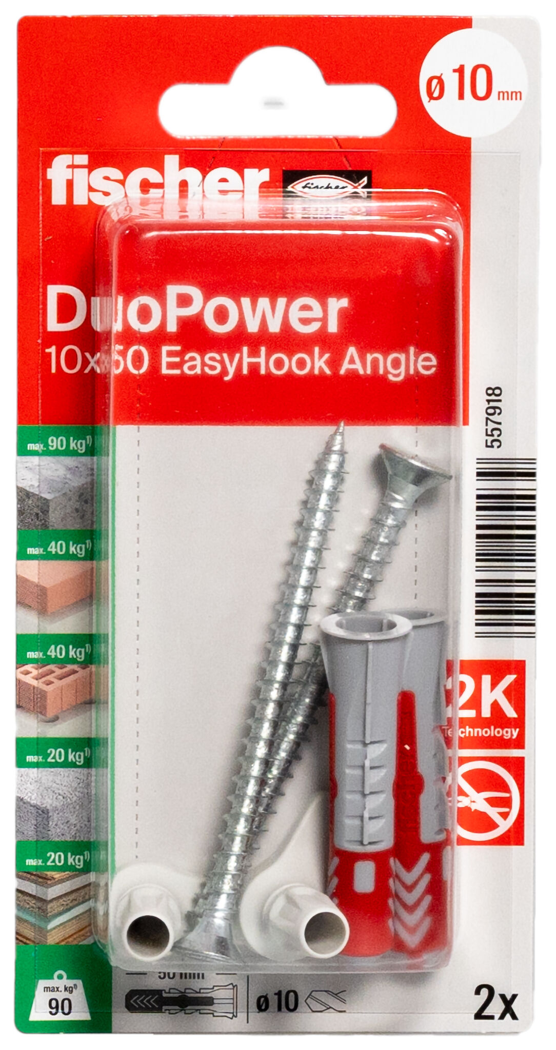 Packaging: "Blister EasyHook Alcayata DuoPower 10x50"