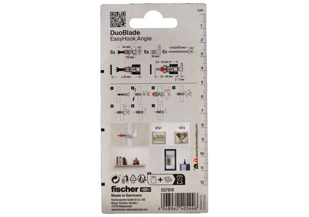 Packaging: "Blister EasyHook Alcayata DuoBlade"