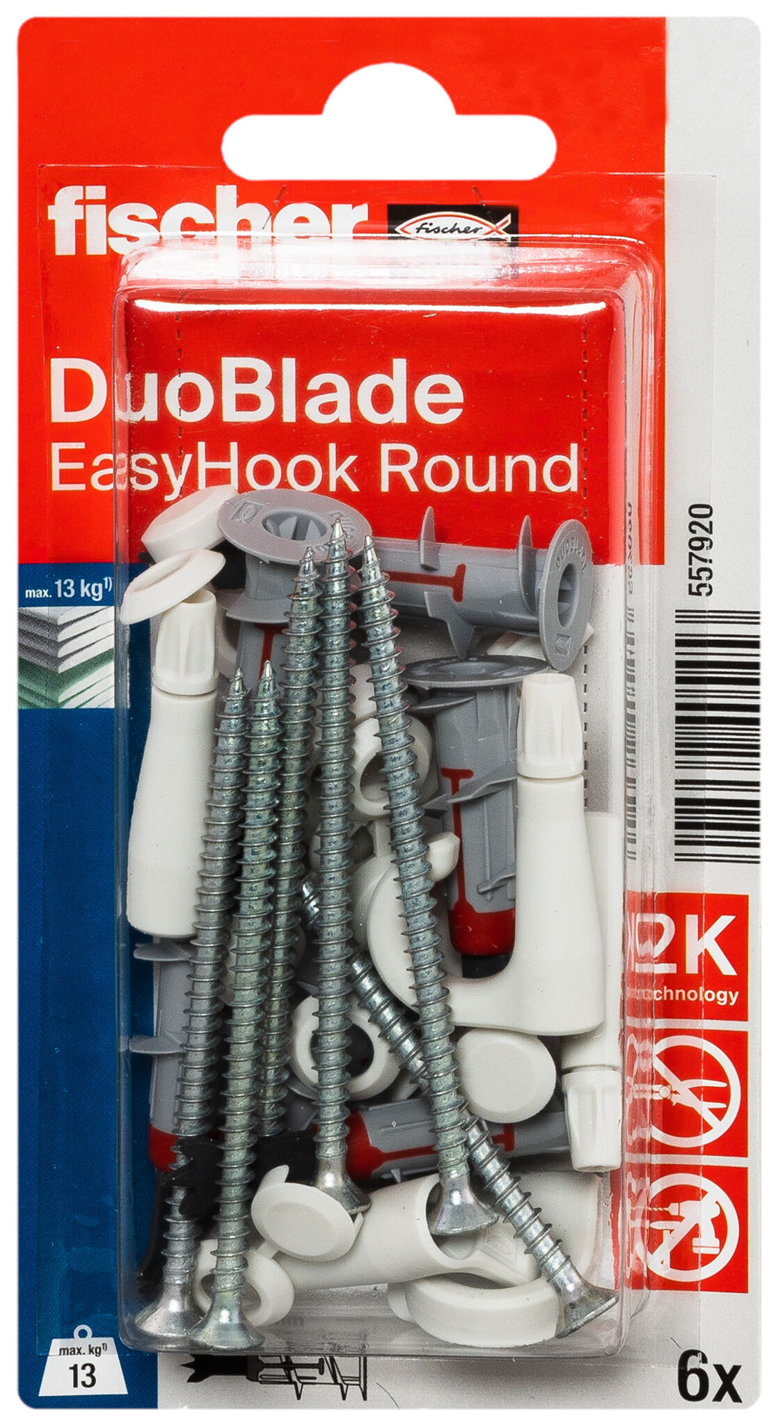 Packaging: "fischer EasyHook Round DuoBlade CCW K"