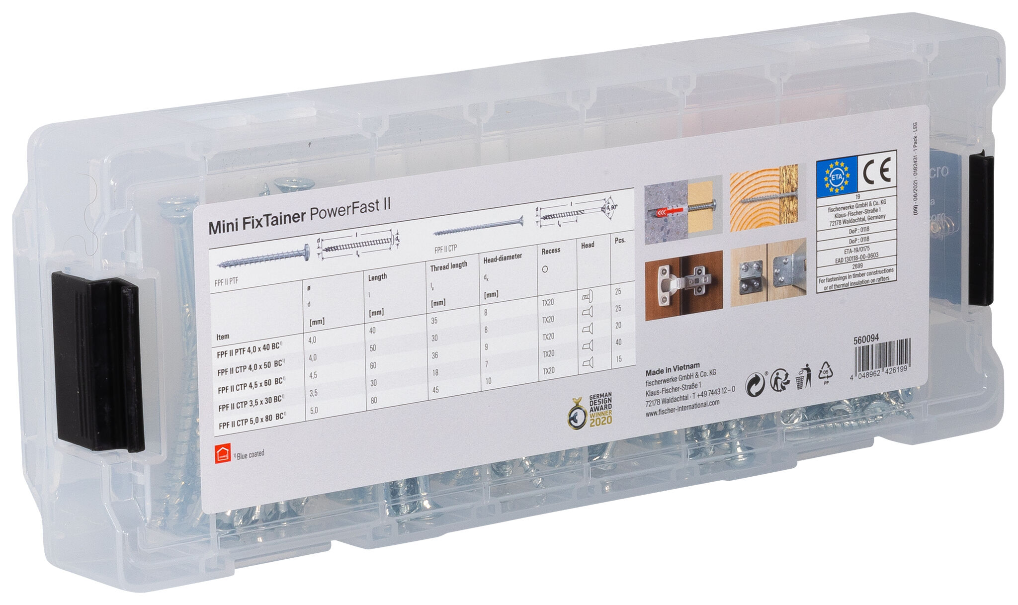 Produktbild: "fischer Mini FixTainer PowerFast II - BC"