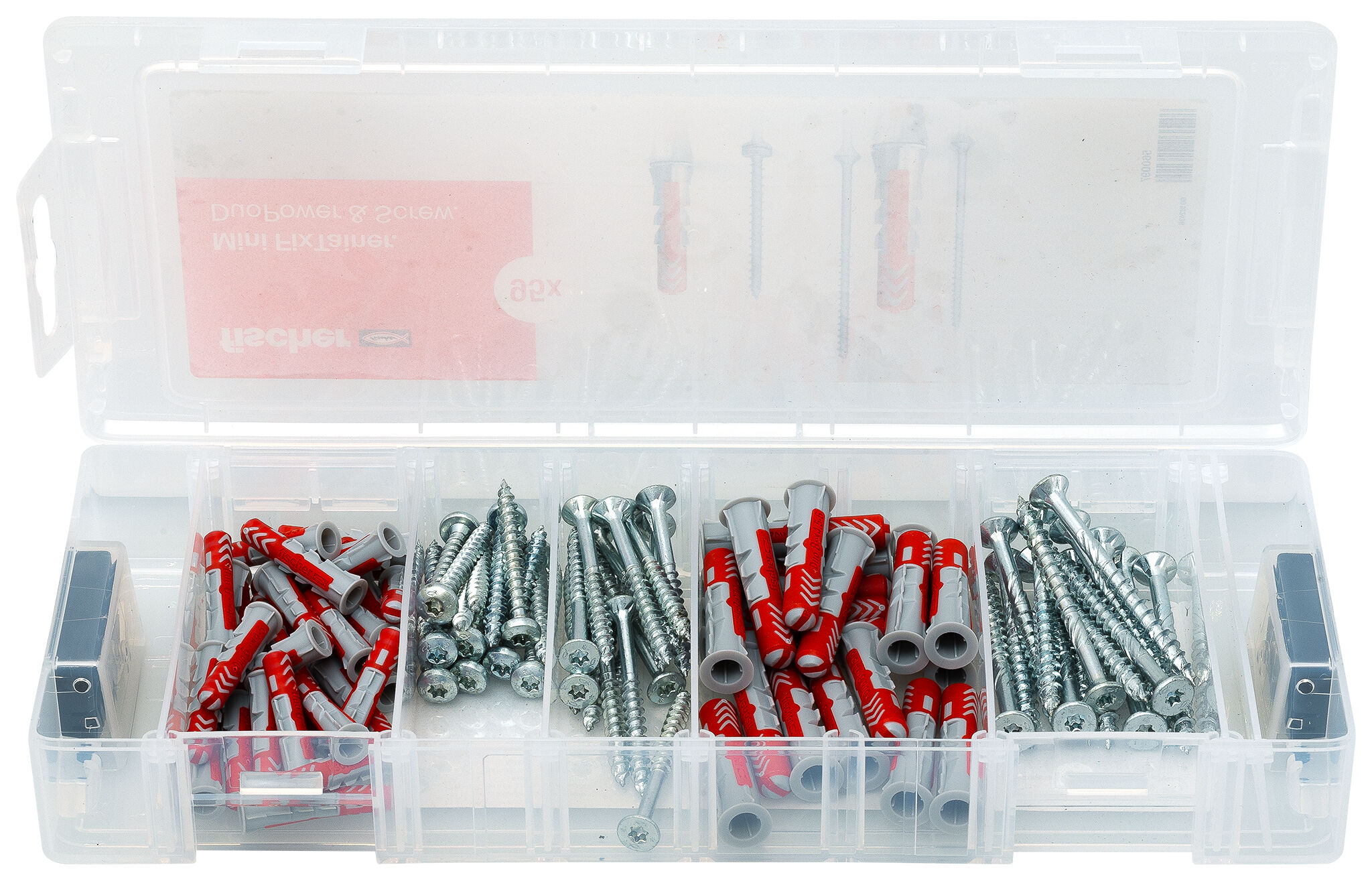 Product Picture: "fischer MiniFixTainer DuoPower sähkösinkityillä ruuveilla"
