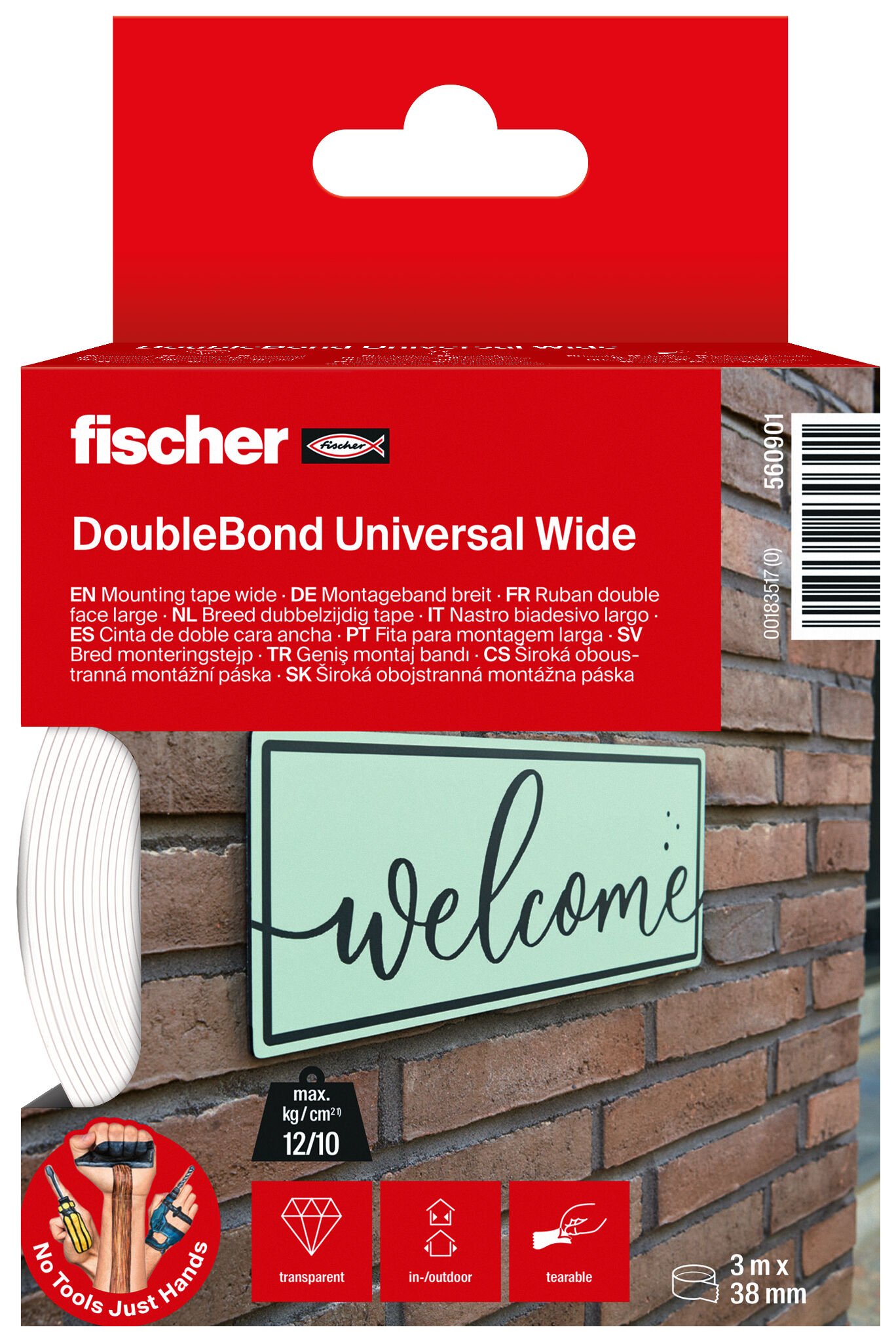 Packaging: "fischer Mounting Tape wide"