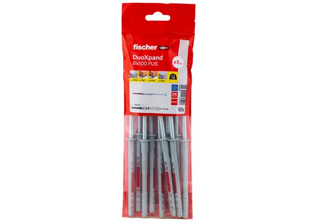 Packaging: "Buchas longas DuoXpand 8x100 FUS B"