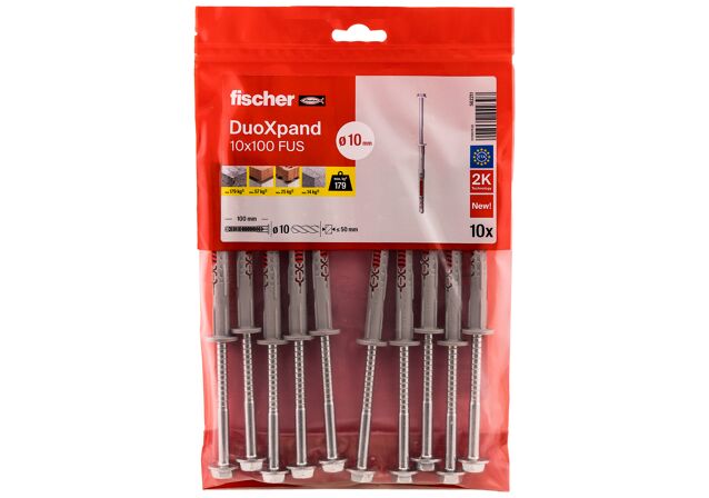Packaging: "Buchas longas DuoXpand 10x100 FUS B"