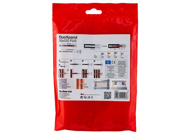 Packaging: "Buchas longas DuoXpand 10x120 FUS B"