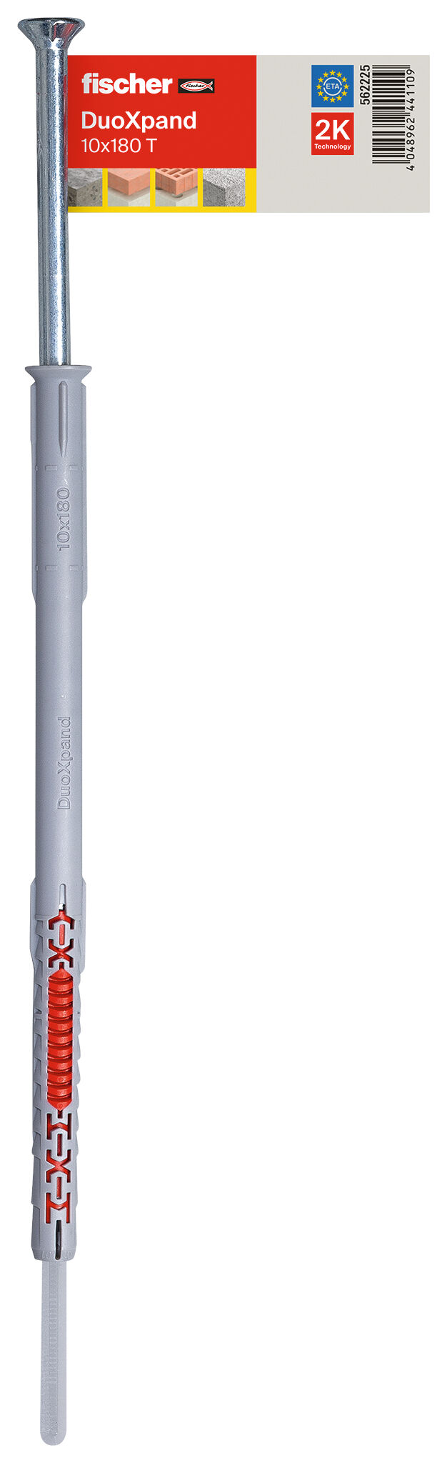 Produktbild: "fischer Langschaftdübel DuoXpand 10 x 180 T Senkkopfschraube"