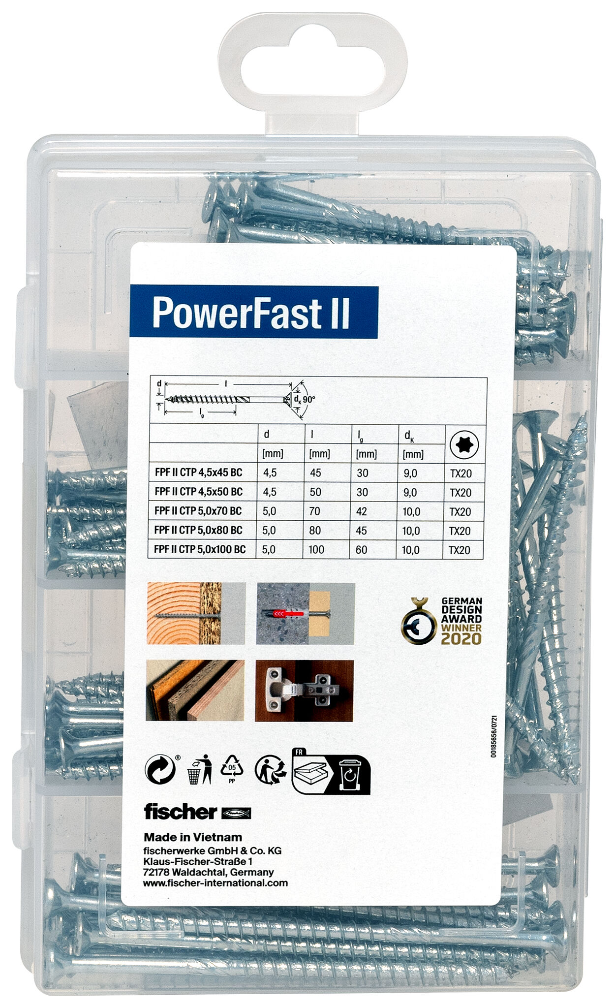 Foto Prodotto: "Profi-Box Viti PowerFast II CTP 110 pz."