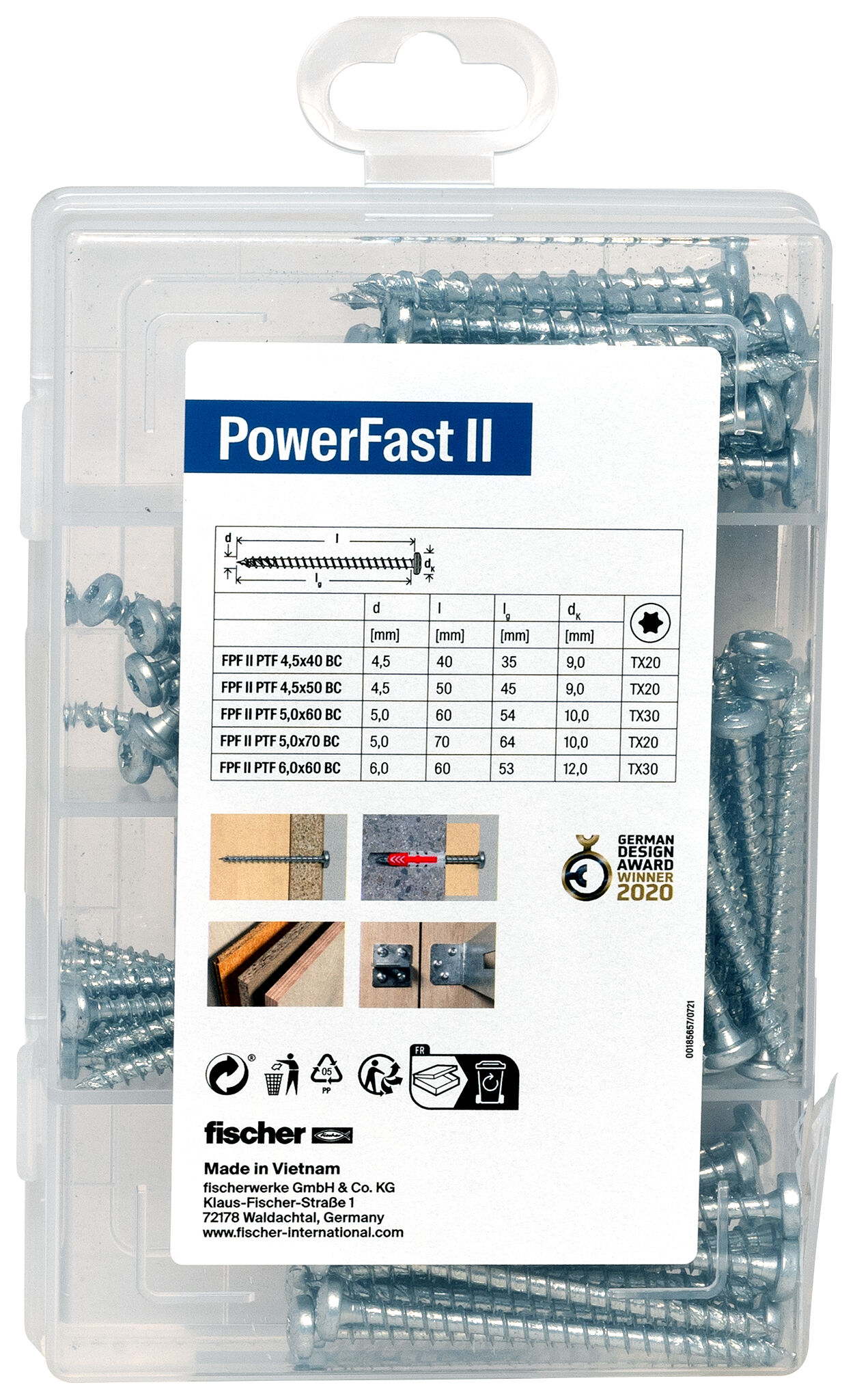 Foto Prodotto: "Profi-Box Viti PowerFast II PTF 110 pz."