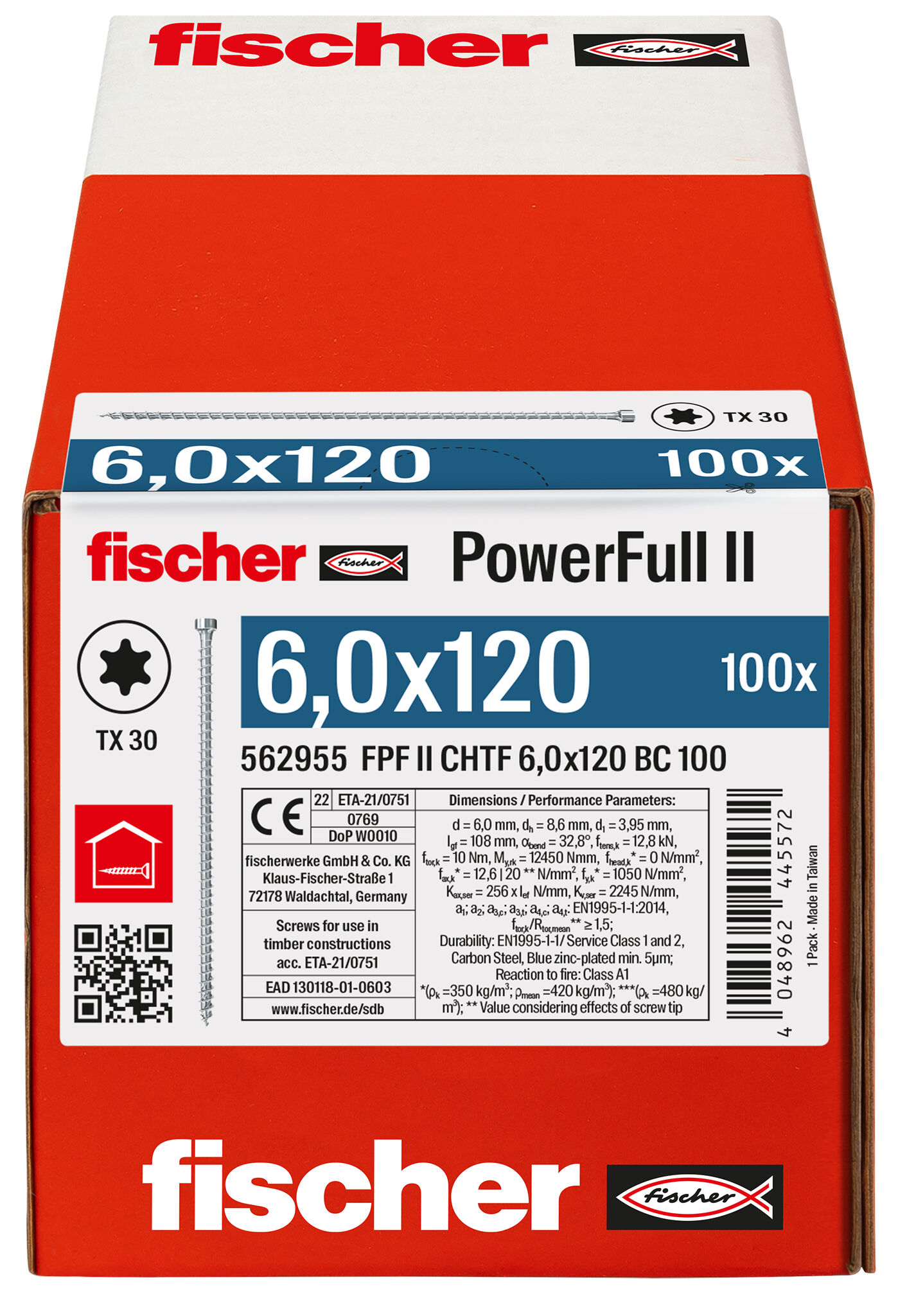 Confezione: "PowerFull FPF II CHTF 6,0 x 120 BC"
