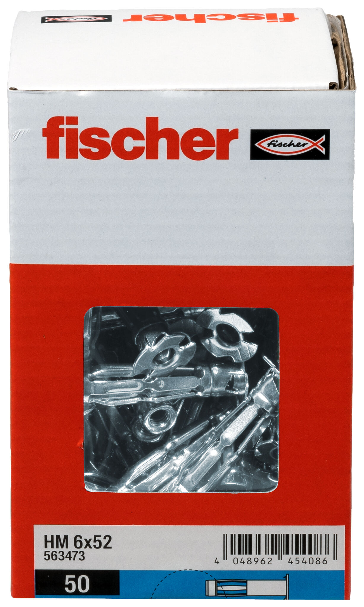 Packaging: "fischer metalen hollewandplug HM 6x52"