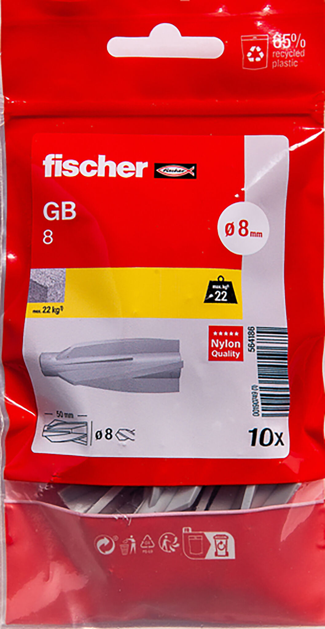 Packaging: "Cheville pour béton cellulaire GB 8"