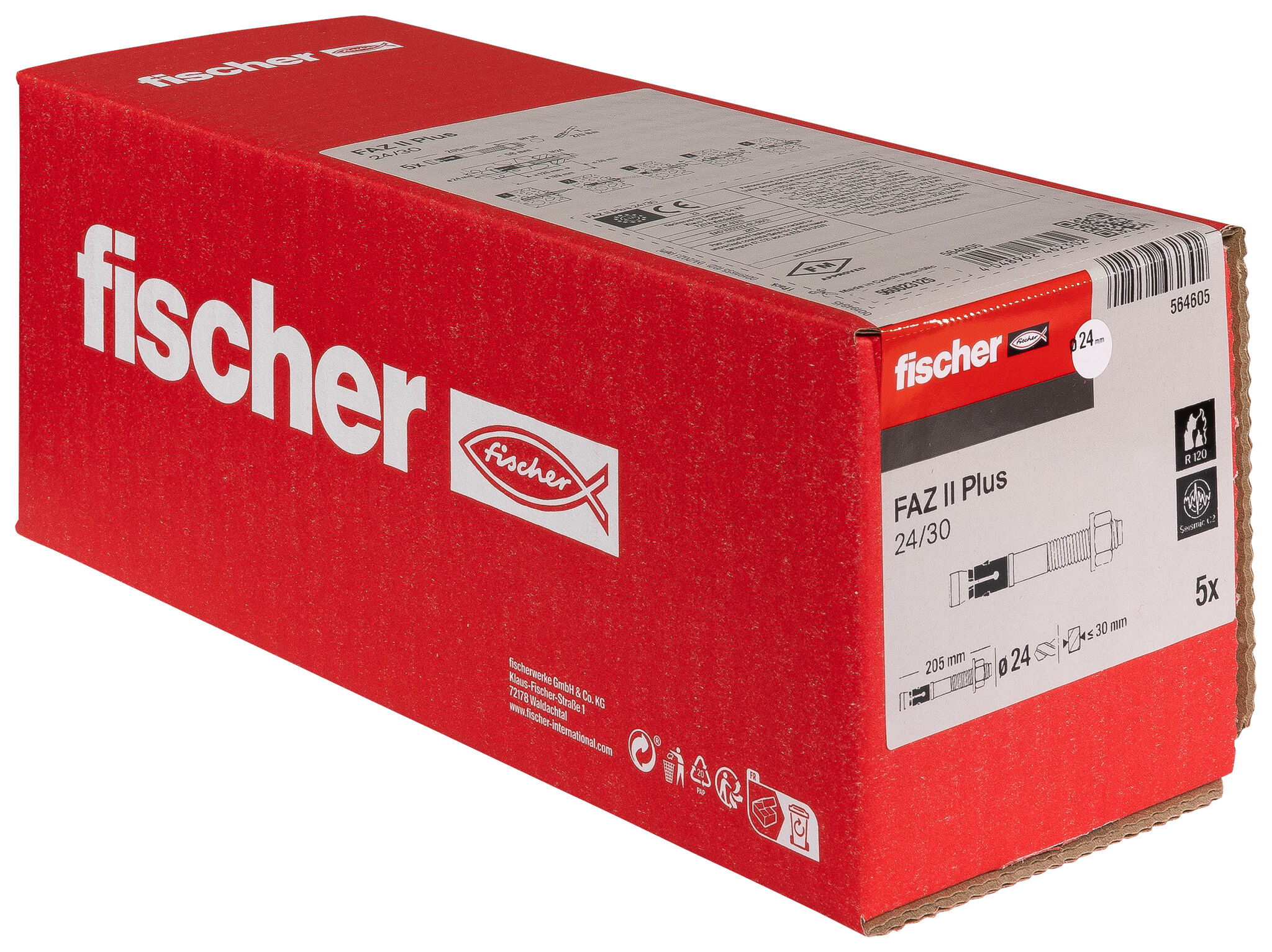 Packaging: "내진 인증 스터드 앵커 FAZ II Plus 24/30 ZP"