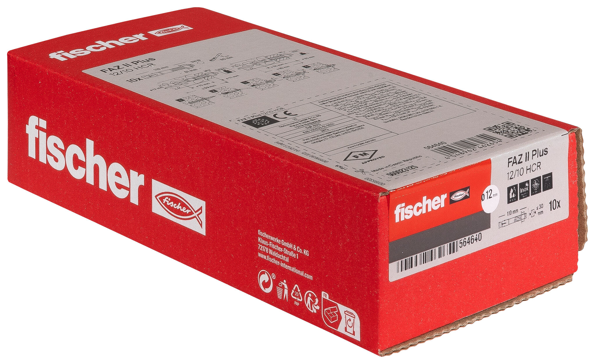 Confezione: "FAZ II Plus 12/10 HCR Ancorante in acciaio alta resistenza alla corrosione"