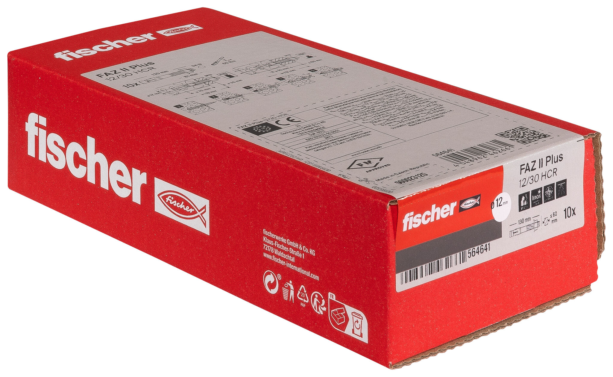 Confezione: "FAZ II Plus 12/30 HCR Ancorante in acciaio alta resistenza alla corrosione"