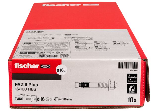 Confezione: "FAZ II Plus 16/160 HBS Ancorante con fascetta espandente"