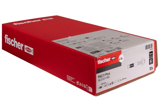 Confezione: "FAZ II Plus 16/200 HBS Ancorante con fascetta espandente"