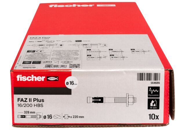 Confezione: "FAZ II Plus 16/200 HBS Ancorante con fascetta espandente"