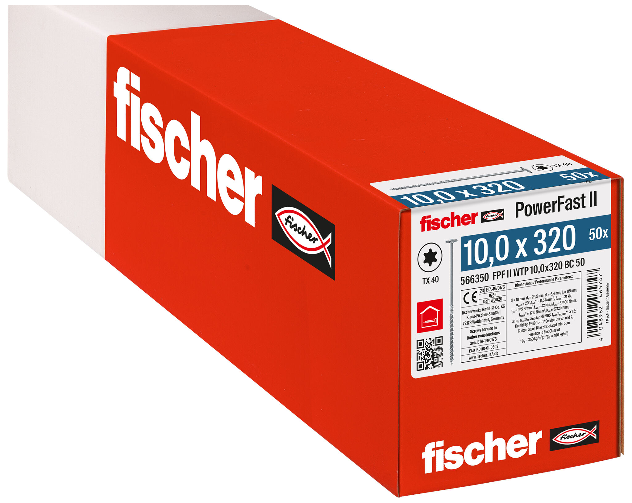 Packaging: "FPF II WTP 10.0 x 320 BC 50"