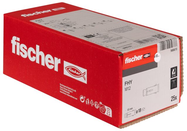 Verpackung: "fischer Hohldeckenanker FHY M12"