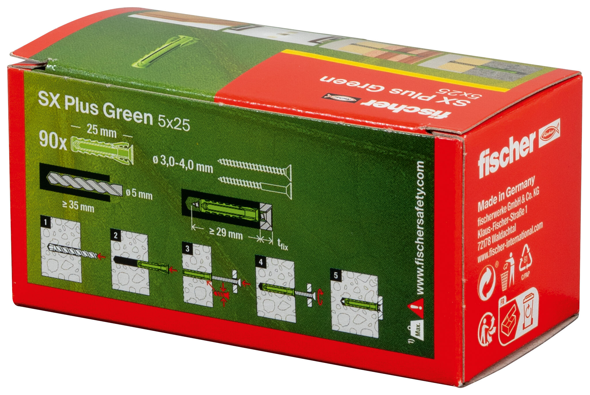 Packaging: "4방향 팽창 SX Plus Green 5 x 25"